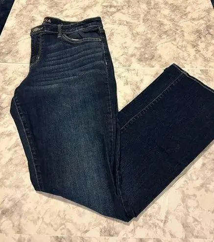 Arizona Jeans Women’s Arizona Dark Wash Mid Rise Bootcut Blue Jean Pants Size 15