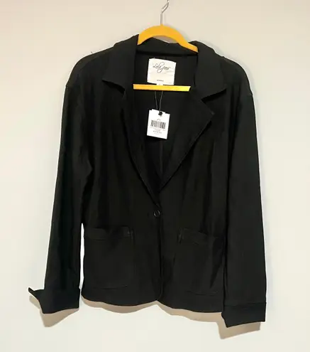 Lola Jeans Black Ponte Jacket Blazer