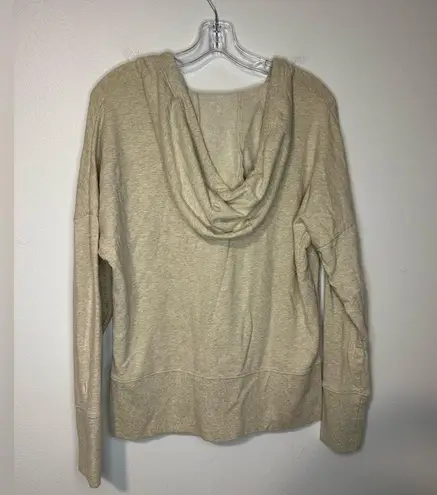 Johnnie O Carrie Pullover Hoodie Oversized Oatmeal Sz S Comfortable Soft Cozy