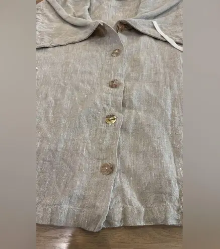 Bryn Walker Bryan Walker Irene tan linen Jacket size large