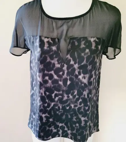 W118 By Walter Baker W118 Walter Baker leopard print blouse size xs