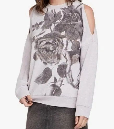 ALLSAINTS Rosen Unai Sweat Cold Sholder Sweatshirt