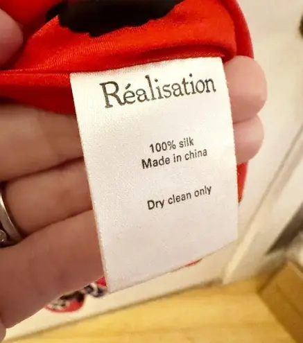 Realisation Par Ozzie Dress Red Sz XS