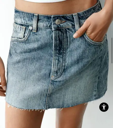 ZARA TRF Denim Mini Skirt