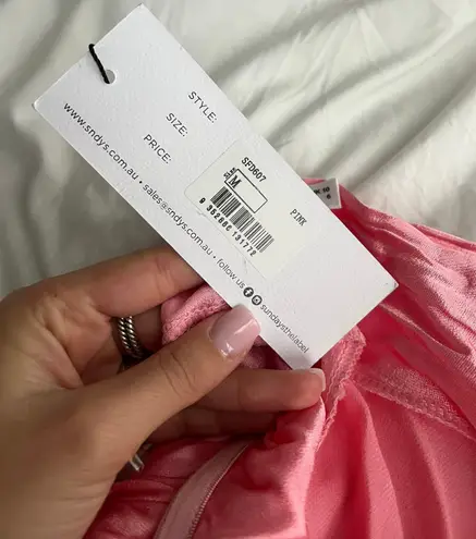 Revolve SNDYS Pink Slip Dress