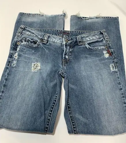 Silver blaze, distressed, jeans, size 30/33  Blue