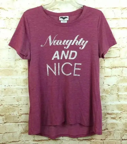 Modern Lux Naughty and Nice Graphic Tee T-Shirt