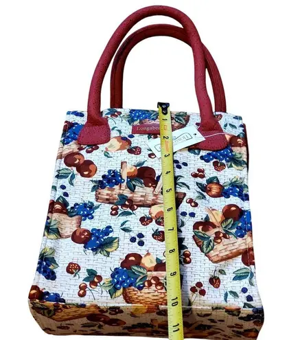 New Longaberger Homestead Collection Fruit Handbag Purse Tote Bag Small