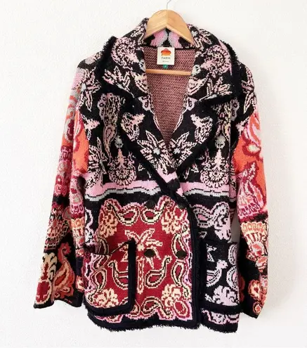 Farm Rio Sweet Mermaids Knit Jacket in Multicolor