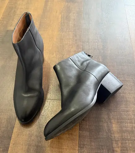 Seychelles Black Leather Ankle Boots Women’s 9.5