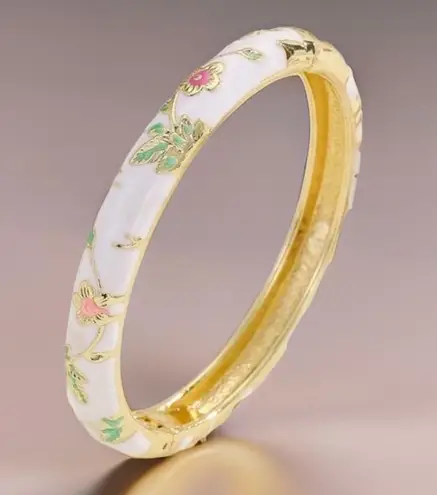 Flower Enamel Cloisonne Bracelet Bangle Bundle thumbnail 5