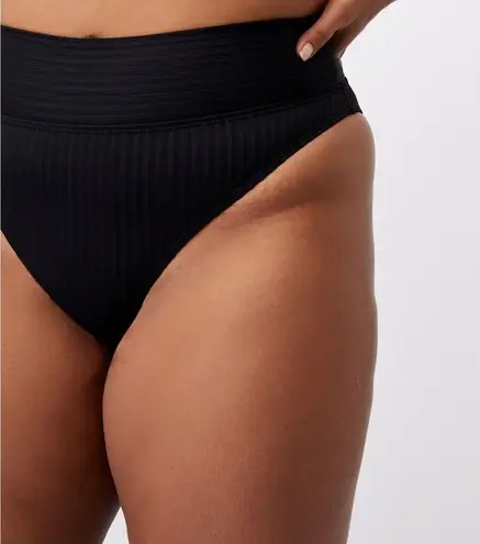 Cotton On New curve high waisted cheeky bottom bikini size 16 black 