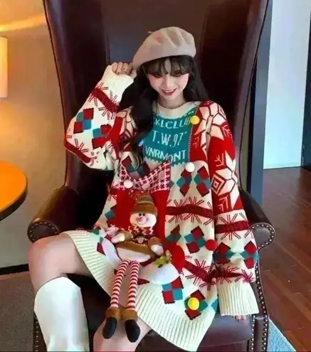 Boutique Long Legs Snowman☃️ Christmas “Not That Ugly” Sweater