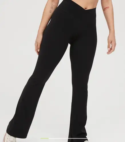 Aerie High Waisted Crossover Flare Legging