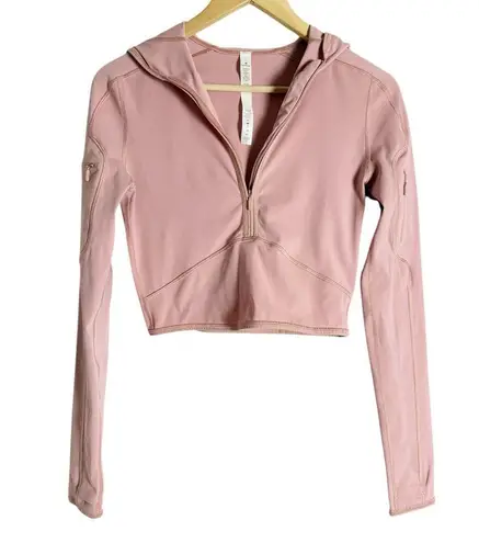 Lululemon Break A Trail 1/2 Zip Pink Pastel Hoodie Size 2