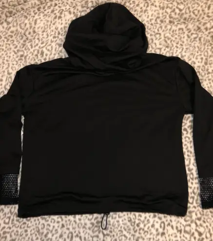 Nine West NWT  Active Hooded Pullover In Black Small New