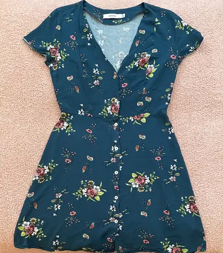 JustFab Teal Floral Sundress