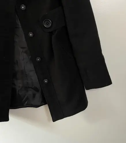 JACK Felted Pea Coat Black