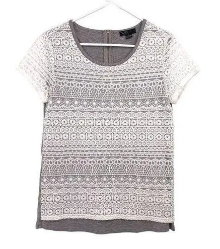 Sojo Blouse Womens S Used Gray Cream