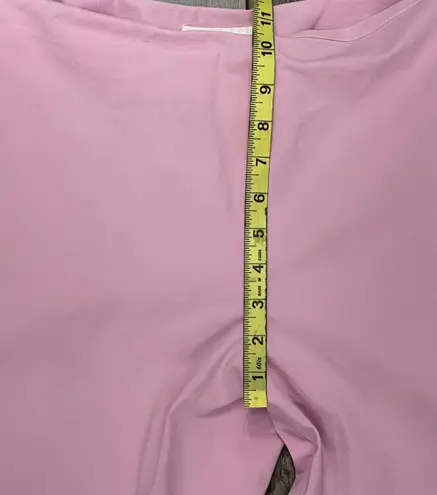 Leggiadro Bubblegum Pink Stretch Ankle Cropped Pants Classic Side Zip Size 12