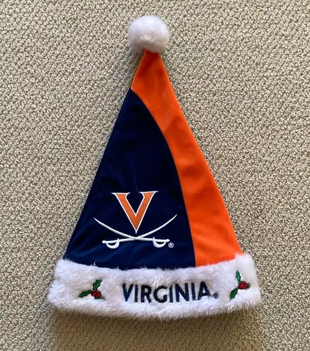 NEW University of Virginia Santa Hat Cavaliers Christmas Winter Holiday NWOT Blue