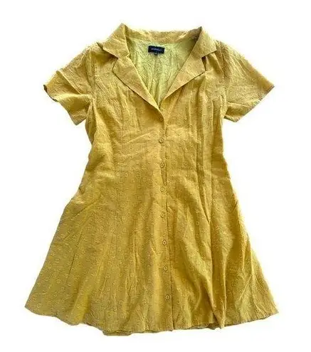 Majorelle  Revolve Retro Mustard Yellow Shirtdress