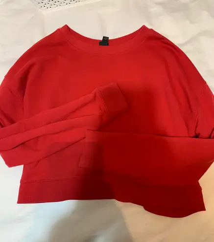 Wild Fable Red Cropped Long Sleeve