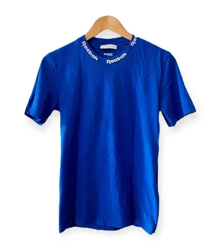 Sandro x Reebok Logo Top Short Sleeve T-Shirt, Royal Blue Graphic Tee sz. S