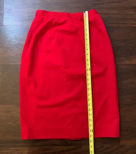 Pendleton  red midi wool pencil skirt size 8