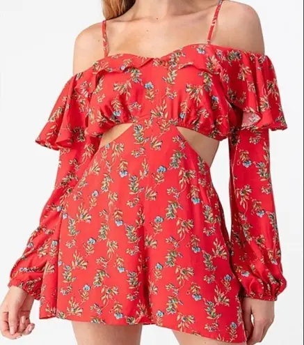 The Sang  floral romper size small - Image 1