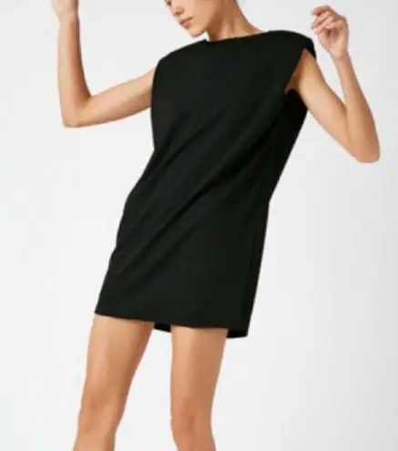 ZARA NWT Black Mini Dress with shoulder pads
