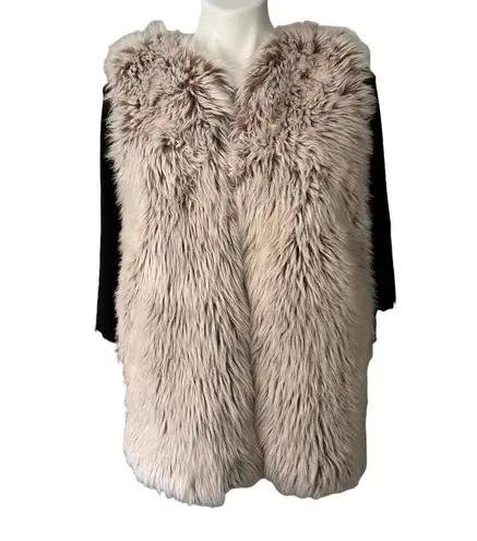 Catherine Malandrino Pink Blush Faux Fur Vest