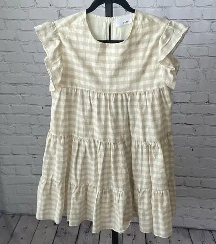 Olivaceous  James Printed Babydoll Dress Size Small