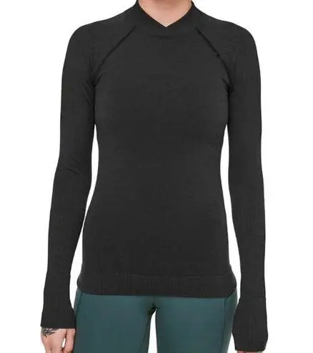 Lululemon  Keep The Heat Thermal Long Sleeve Merino Wool Base Layer Black 8