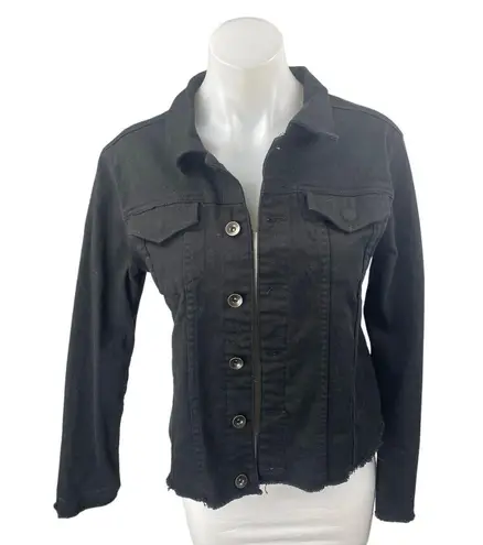 htrailz Black Leopard Skull Beaded Jeweled Rhonestone Long Sleeve Coat Jacket M Size M