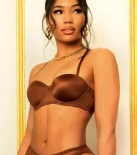 Savage X Fenty 34C strapless chocolate brown bra 