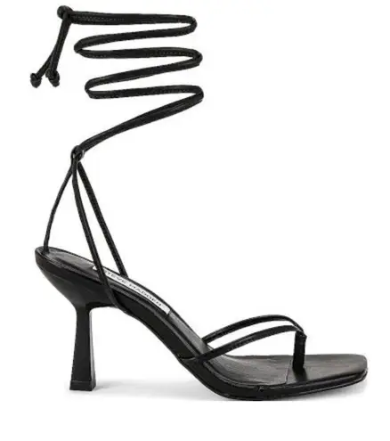 Steve Madden Black Khari Lace Up Heel Sandals