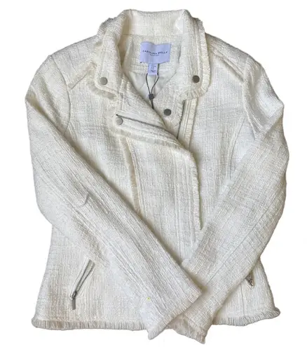 Carolina belle NWT Cream Blazer Size M 100% Cotton