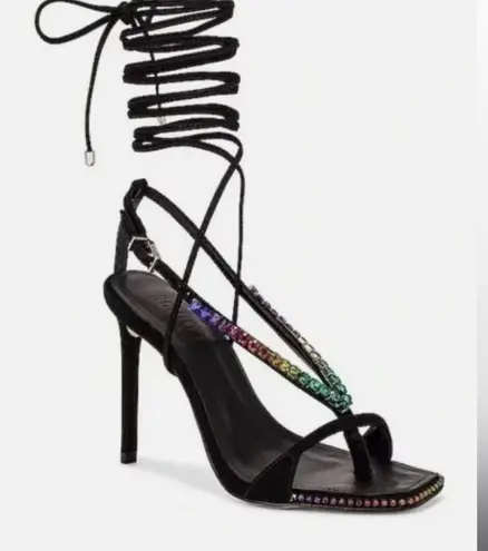 Schutz rainbow sandal heels