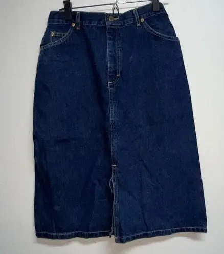 Lee Vtg 70s 80s  Womens Denim Blue Jean Skirt Jr Size 13 USA Granny Cottage Core