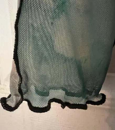 Blanc Clothing Tie Dye Mesh Exposed Seam Maxi Dress