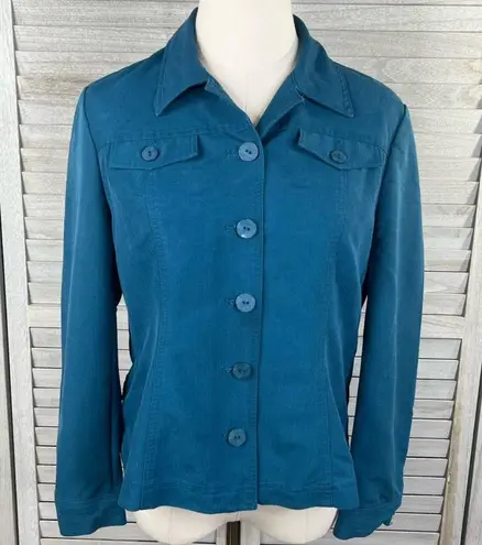 Petite Sophisticate Jacket Lightweight Teal-Medium