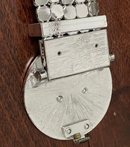 Whiting & Davis NWOT Vintage Dead stock Mesh Silver Belt 38” End to End