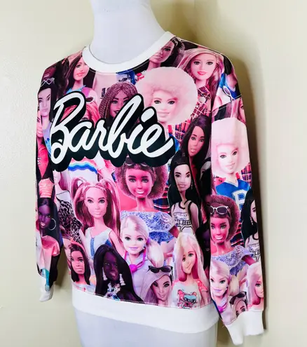 Barbie Sweatshirt Womens SMALL Youth 13/14 Pullover Crewneck core Graphic