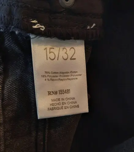 Simple Society Juniors Crop Jeans High Rise Straight Leg Distressed Size 15/32