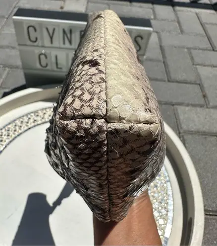 Donald Pliner Courture Donald J Pliner snakeskin leather clutch/wristlet