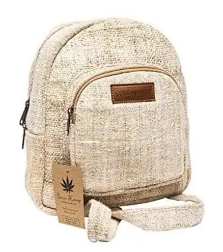 Core Hemp Handmade Natural Pure Hemp Lightweight Mini Backpack