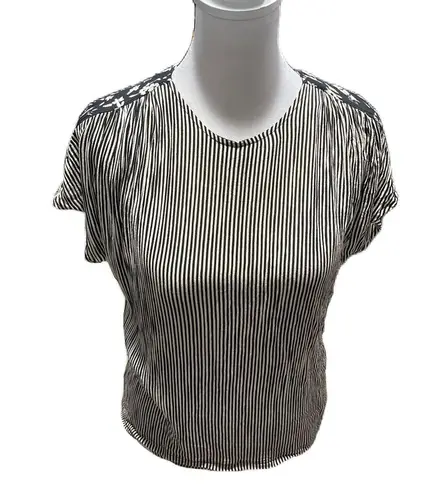 Petite Sophisticate Vintage - Susan Burrowes for Black & Off White Blouse Size 4