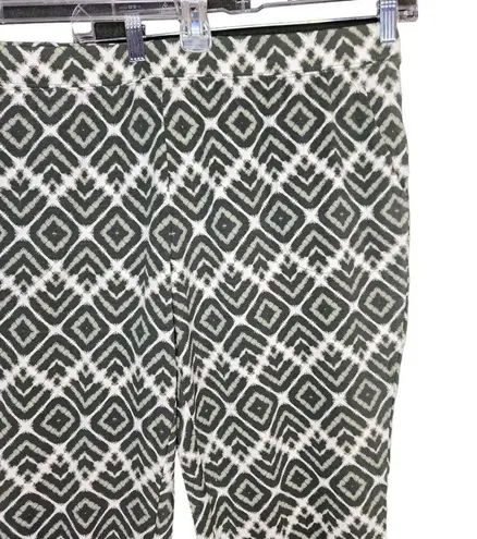 Denim & Co . Printed Jersey Slim Straight Leg Pant Dark Olive X-Large Petite NWOT