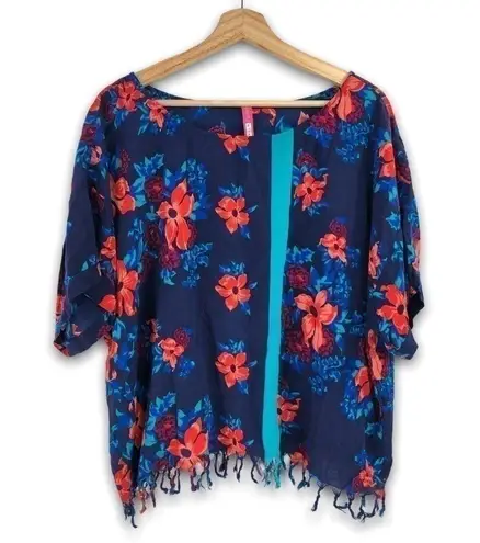 Plenty By Tracy Reese - Floral Fringe Tee - L